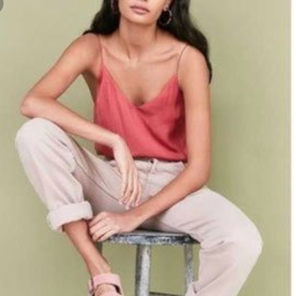 silence + noise Tops - Silence + Noise satin cami in rouge